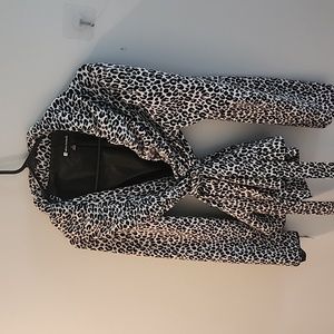 Leopard print casual jacket